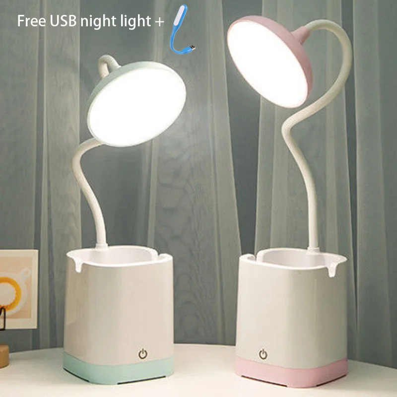 

LED Desk Lamp Free shipping for Bedroom table Lamp 3 Mode Lighting Brightness Touch USB Charging Reading lamp Night Light