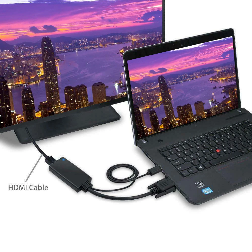  Vga Al Convertitore di Hdmi Del Computer Portatile per Pc Hd Tv di Proiezione Professionale Facile 