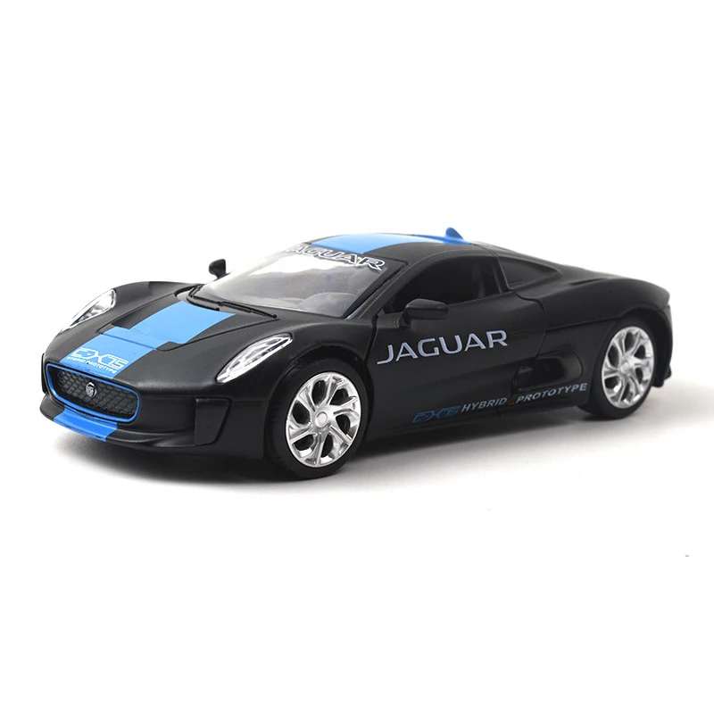 1:32 Jaguar CX75 сплав звук и светильник звуковой эффект назад, чтобы открыть дверь детская игрушка модель автомобиля для подарков - Цвет: 88399H no box