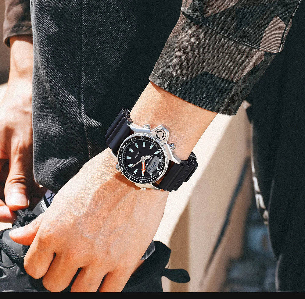 SANDA Sport Men Watches New Fashion Casual Military Quartz Watches 50M Waterproof  Shock Male Auto Wrist Watch Relogio Masculino