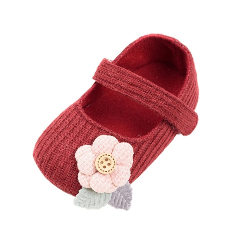 Multicolor Baby Girl Cotton Sandals Baby Girl First Walkers Soft Sole Floral Decor Anti-slip Casual Shoes Toddler Toddler Shoes - Цвет: R
