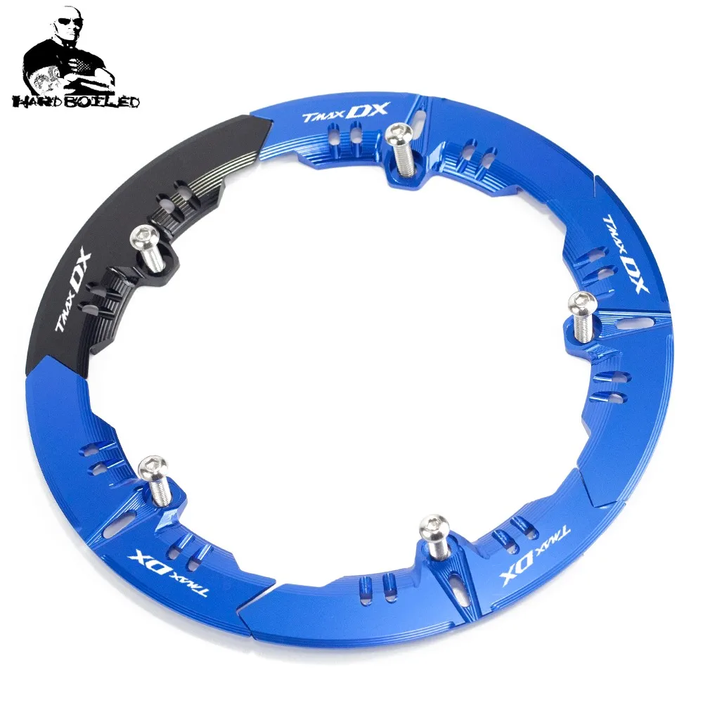 tmax DX LOGO Motorbike accessories For Yamaha T-max 530 tmax530 DX 2017-2018 motorcycle Transmission Belt Pulley guard Cover (1)_Jc