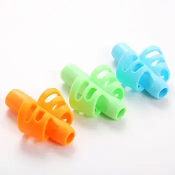 

3pcs Children Writing Pencil Holder Environmen Kid Learning Practise Silicone Pen Aid Grip Posture Correction Device for Student