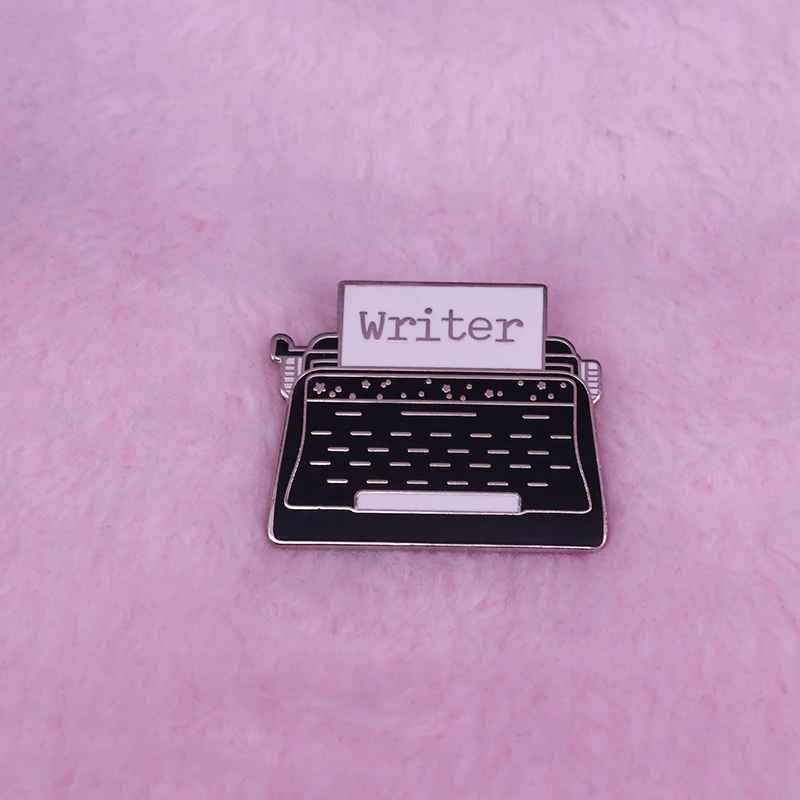 Retro elegant typewriter brooch a must-have collector for inspiring writers and artists | Украшения и аксессуары