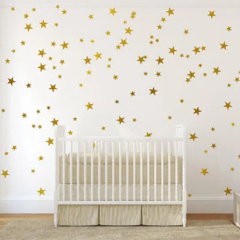 

39pcs/110pcs=1Set Stars Pattern Vinyl Wall Art Decals Nursery Room Removable Wall Stickers For Kids Rooms Home Decor 7Colors