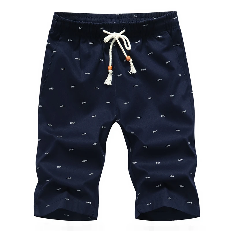 2019 New Shorts Men Quick Dry Casual Beach Shorts Homme Quality Bottoms Elastic Waist Fashion Brand Board Shorts Plus Size 5XL