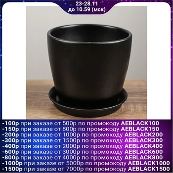 

Flowerpot "Autumn", gloss, black, 2 L 1968855