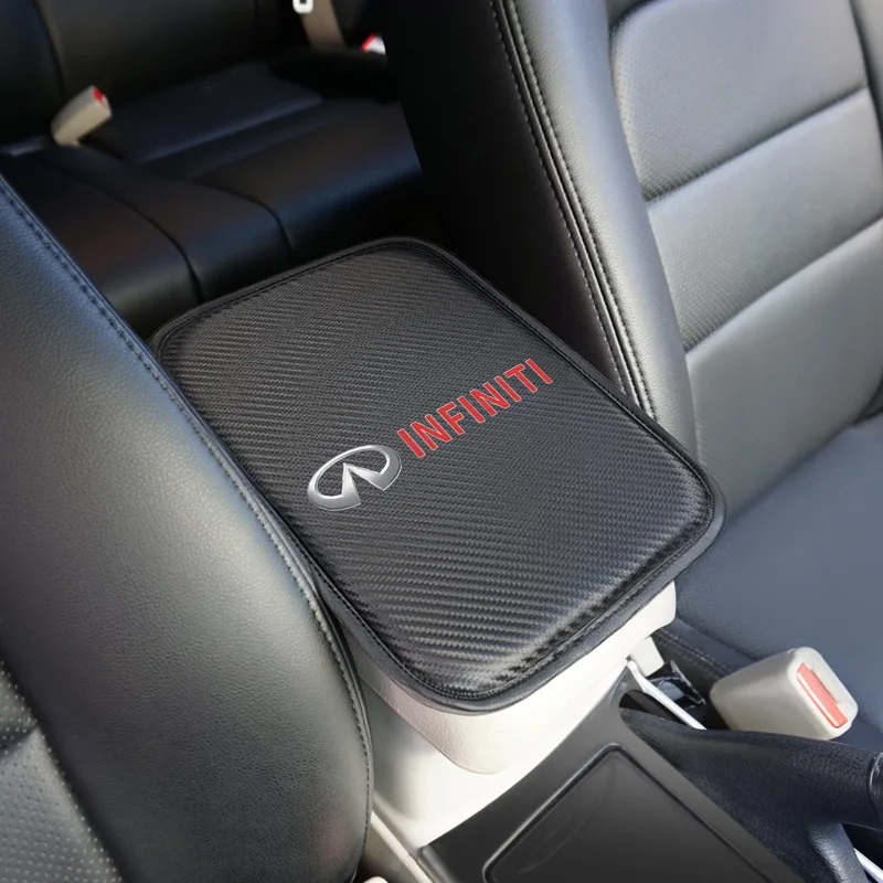 Автомобиль-Стайлинг для Infiniti FX35 Q50 Q30 ESQ QX50 QX60 QX70 EX JX35 G35 G37 автомобильный Подлокотник Накладка чехлы авто сиденья подлокотники для хранения