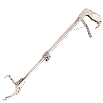 

Foldable Snake Catcher,Adjustable Metal Snake Tongs Reptile Grabber Catcher,Wide Jaw Snake Pliers,0.75M