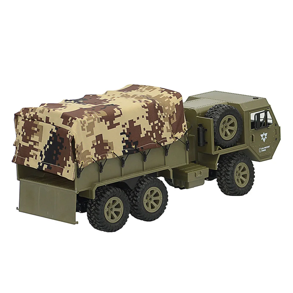 FY004A 1:16 6WD детский Радиоуправляемый автомобиль по бездорожью забавное хобби армейский грузовик имитационная модель игрушки подарок 2,4 г пропорциональные гоночные машины