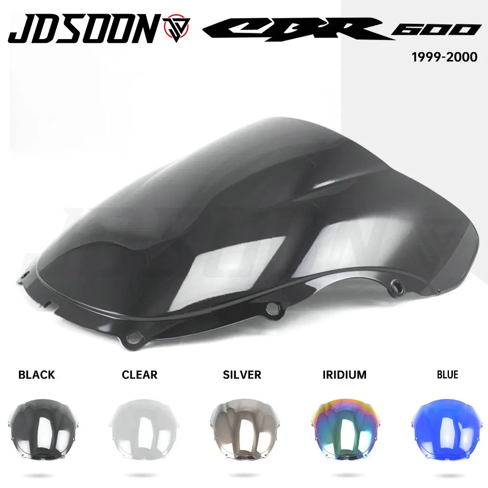 Motorcycle Windshield WindScreen Double Bubble For 1999 2000 Honda CBR600F F4 CBR 600 F CBR600F4 99 00 | Автомобили и мотоциклы