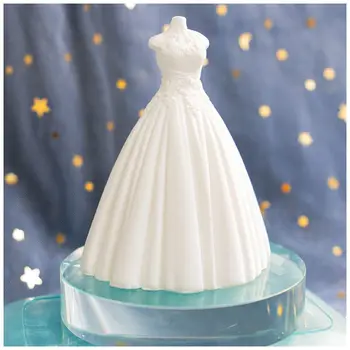 

3D Princess Dress Skirt Silicone Chocolate Fondant Candy Resin Mold Art Craft
