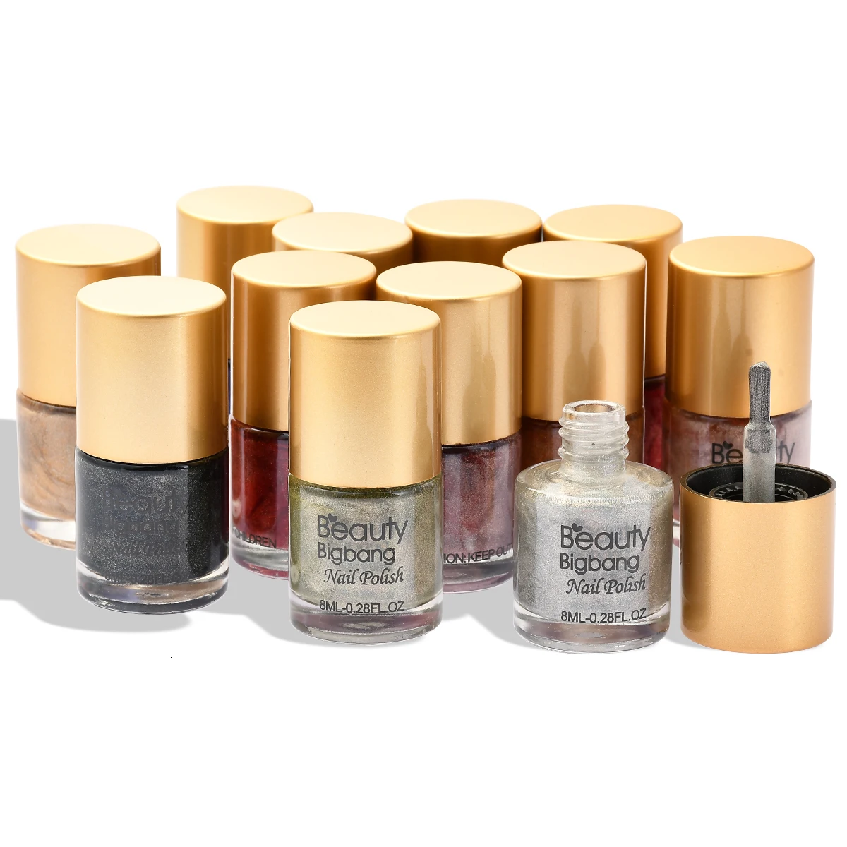 BEAUTYBIGBANG 8 мл голографический цветной блеск лак для ногтей Голограмма Эффект лак для ногтей