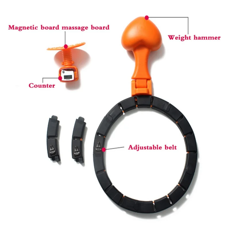 

Adjustable Fitness Waist Training Weight Loss Smart Counting Detachable Hula Hoops Can Not Drop Beginners Thin Waist