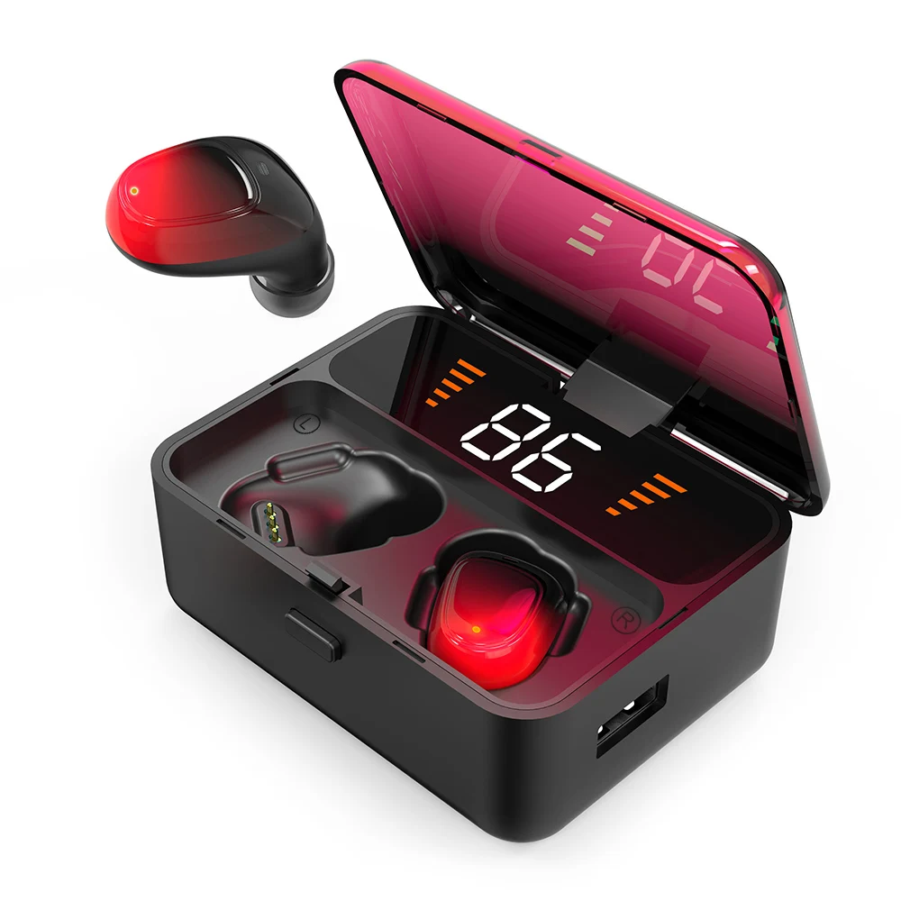 ES01 Bluetooth наушники TWS наушники с сенсорным управлением настоящие беспроводные наушники IPX5 водонепроницаемая Спортивная гарнитура с микрофоном зарядная коробка