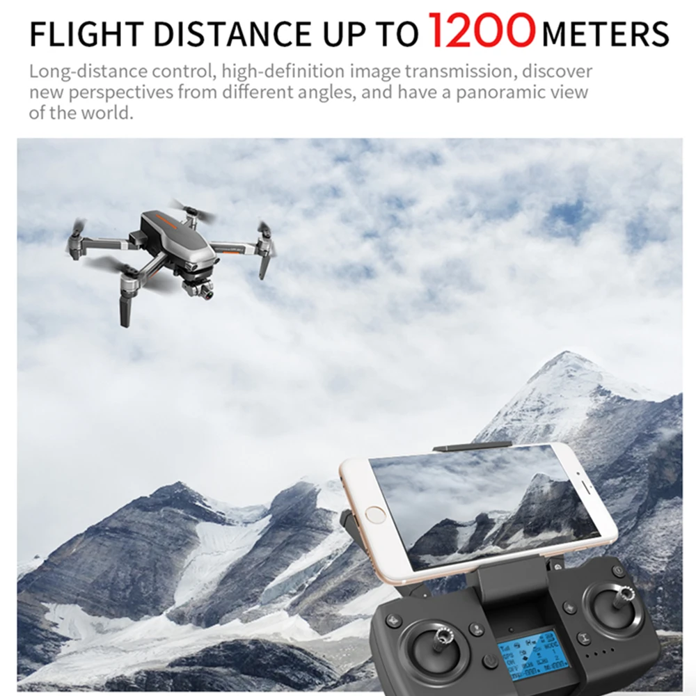 GPS Дрон L109PRO 4K механическая двухосевая Антивибрационная камера с Wi Fi FPV HD ESC