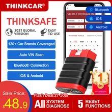 Thinkcar Thinkdiag safe OBD2 Automotive Scanner Alle System Code Reader Scan Olie Abs Sas Epb Tpms Reset Bluetooth Obd 2 Auto diagnostic Tool