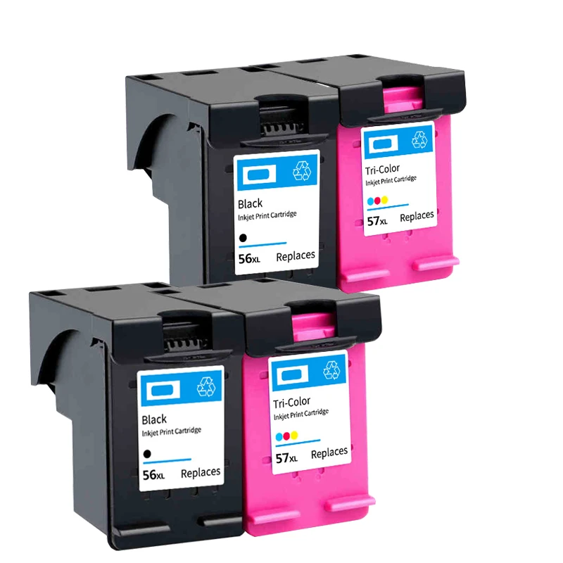 befon Compatible HP56 HP57 Ink Cartridge for HP 56 XL PSC 4200 1110 1205 1210 1215 1219 1315 1340 1350 2210 2410 Deskjet 450 canon ink tank printer Ink Cartridges