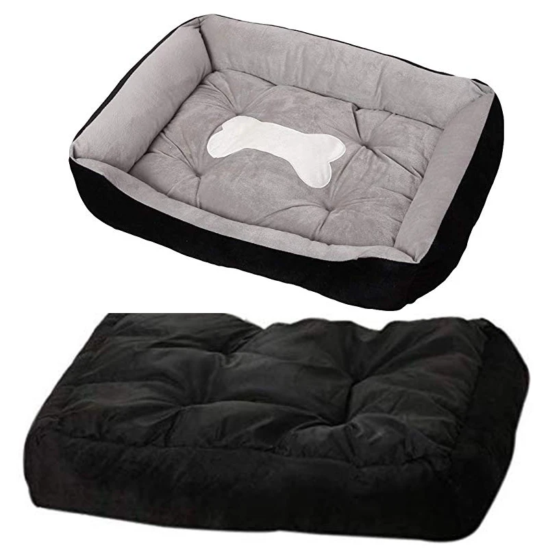 Bone Pet Dog Beds Mats Warm Pet Products For Small Medium Large Dog Soft Pet Bed For Dogs Washable House For Cat Puppy Kennel