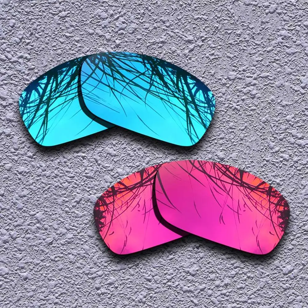 2 пары поляризованных сменных линз для солнцезащитных очков Oakley Hijinx-несколько вариантов - Цвет линз: Blue-Purple Red