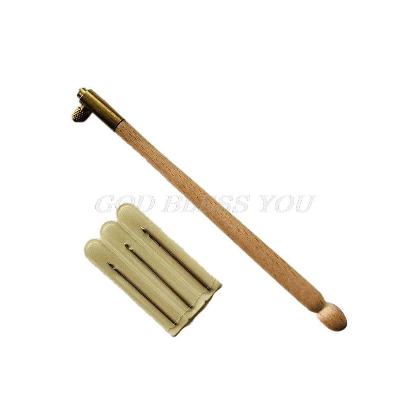 

Tambour Hook with 3 Needles 70 90 100 Embroidery Tools Sequins Bead Neddle Tool Set Kit Handcraft Accessories