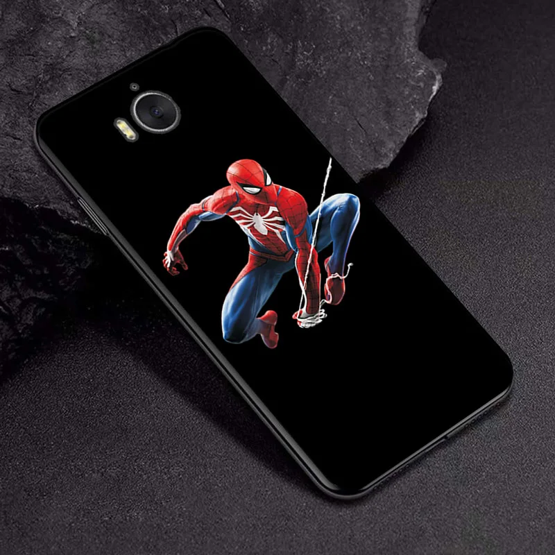 С принтами "Marvel", "Мстители", черный чехол ТПУ для huawei Y5 Y6 чехол КРЫШКА ДЛЯ huawei Y6 Y7 Y5 Prime чехол для телефона на Y9 Y6 Y7 - Цвет: TPUBLK539
