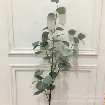 

Money Leaf Modern Luxury Simple Simulation Silk Cloth Eucalyptus Living Room Dining Table Bedroom Floral Flower