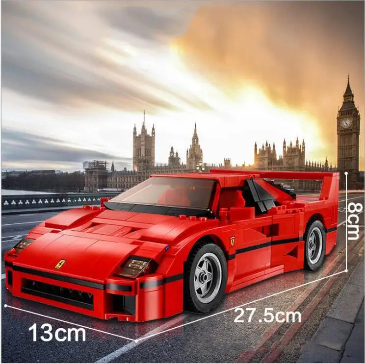 Greatest  legoinglys Technic series 21004 Ferrarie F40 Sports Car Model Building Blocks Kits Bricks Toys Comp