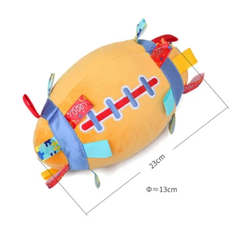 

Infant Kids Cloth Ball Newborns Baby Bell Toy Early Education Hanging Football Bells Developmental Soft Stuffed Plush Toys