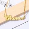 Personalized Custom Necklace Stainless Steel Gold Chain Choker Pendant Nameplate Necklaces For Women Jewerly Gift Collar Mujer ► Photo 3/6