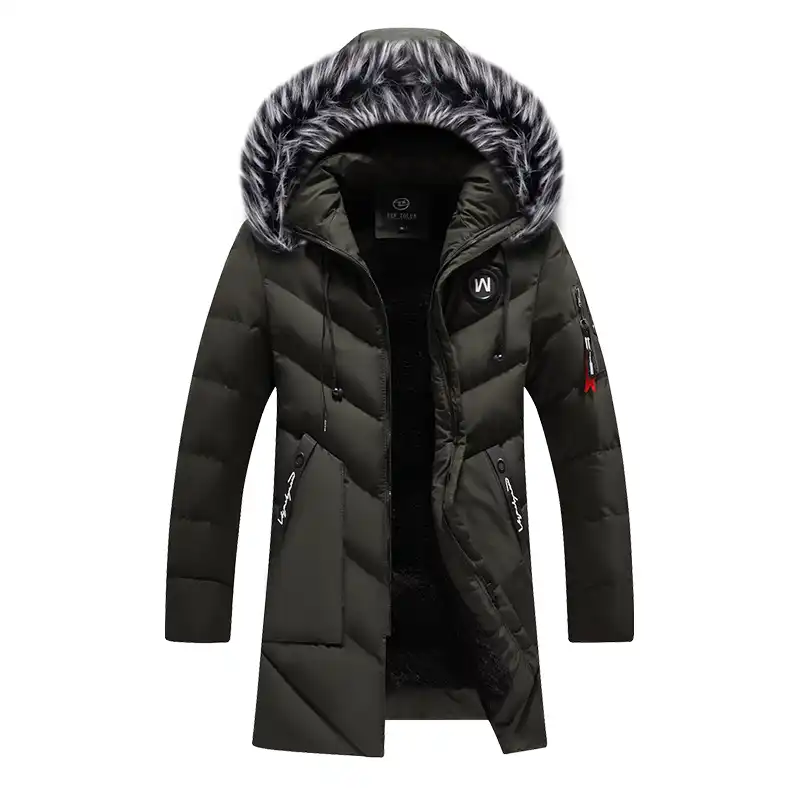 Black hooded winter jacket Clearance