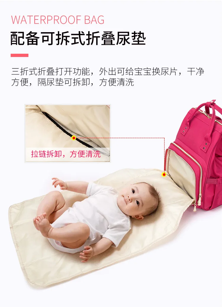 Обновленная сумка для мамы и ребенка, многофункциональная сумка для мамы и ребенка, переносная Простынка, рюкзак