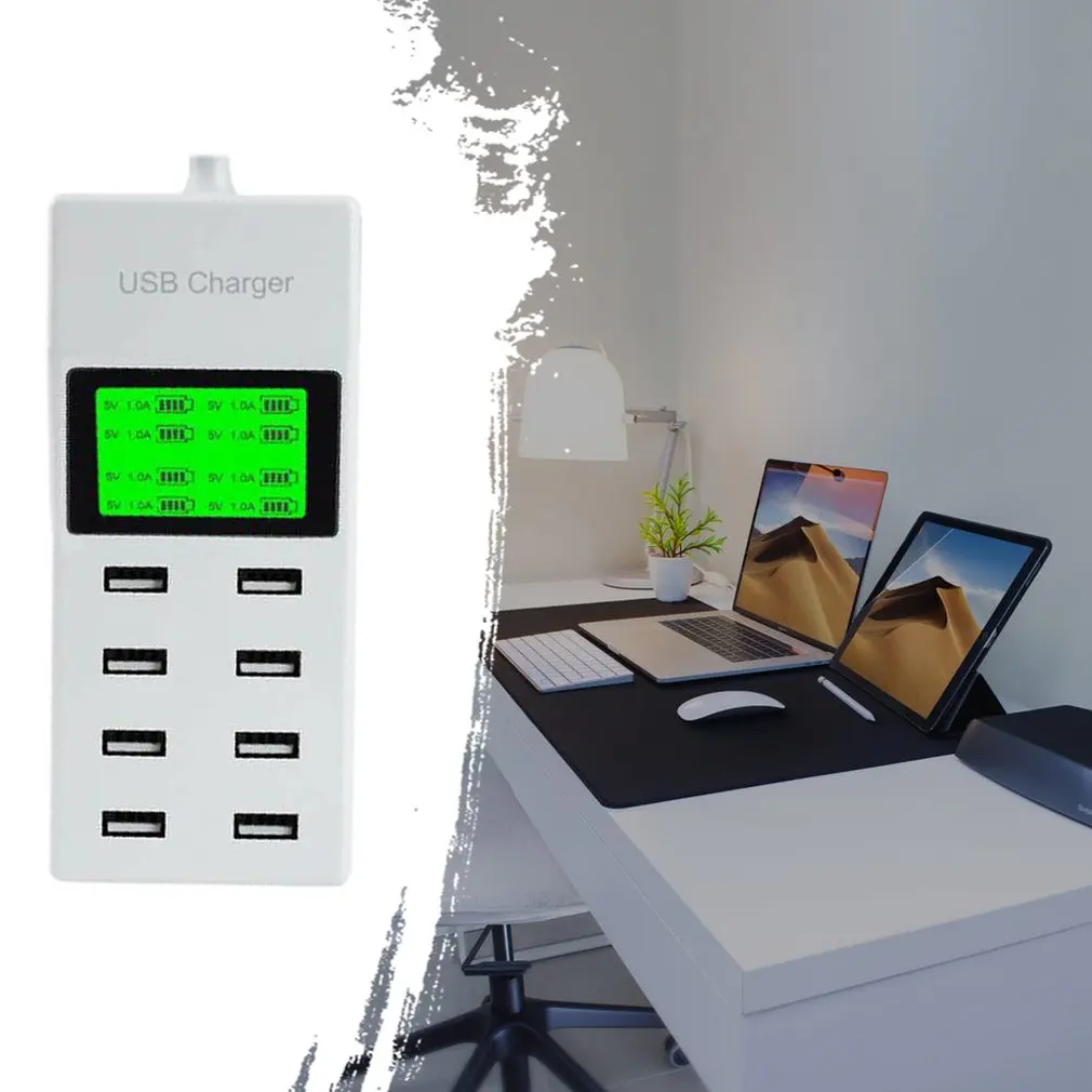 Product Work With Led Work Instructions Usb Fast Charger Usb Mobile Phone Smart Charger Mushroom Light Smart Usb Power Plug