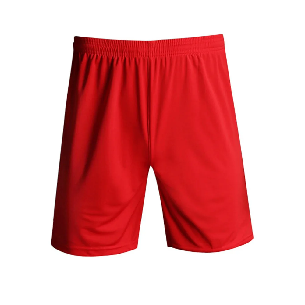 Мужские шорты для бега, однотонные спортивные, для тренажерного зала, спортивные, дышащие, для бега, с эластичной талией, для тренировок, быстросохнущие, повседневные, футбольные - Цвет: Красный