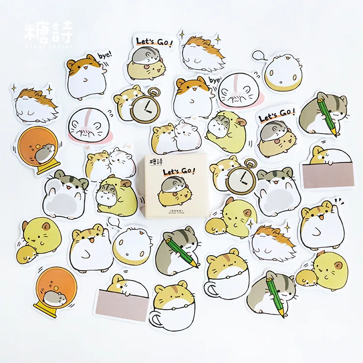 Декоративные наклейки 45 шт./коркоркор. Naughty Guineapig Стикеры для скрапбукинга