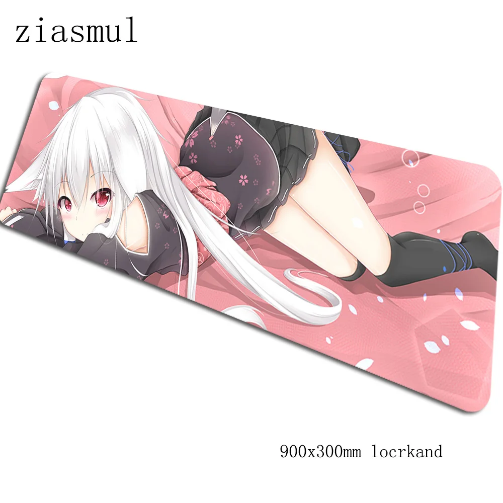 Kawaii коврик для мыши геймер милый 90x30 см notbook коврик для мыши игровой коврик для мыши большой домашний коврик для мыши стол для компьютера коврик для мыши - Цвет: Size 900x300x2mm
