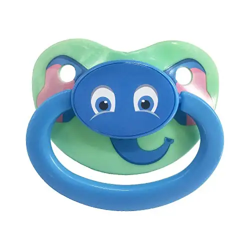 TEN@NIGHT Christmas Adult Baby Pacifier Dummy Silicone Nipple DDLG Daddy Girls Cute Printing Animal Large Size Pacifier