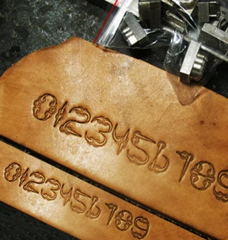

0-9 Arabic numerals of the bird's claw element Hand-work unique design carving punches stamp craft with leather carving tools
