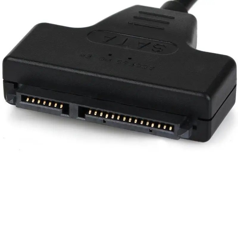 MeterMall SATA к USB 2,0 конвертер жесткий диск адаптер кабель для SSD/HDD черный