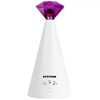 

PIXNOR Diamond Cat Toy Electric Pet Toy Diamond Shaped Interactive Cat Adjustable 3 Speeds Pet Pointer (Purple)