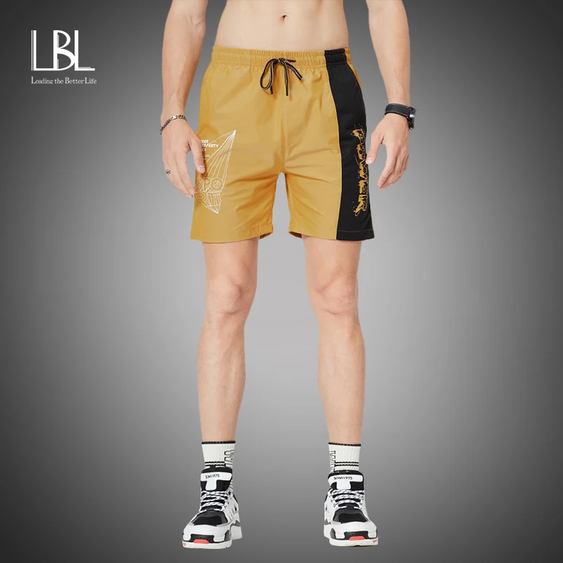 Pantalones cortos de culturismo para hombre, ropa de calle de marca a la moda, informales, de Fitness, Hip-Hop, para verano, 2021
