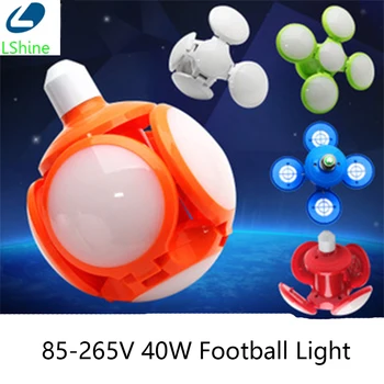 

2Pack LED Bulb E27 40W Cold White Blue Green Color Red AC85-265V Bombilla Spotlight Lampada LED light football UFO lamp LED Bulb