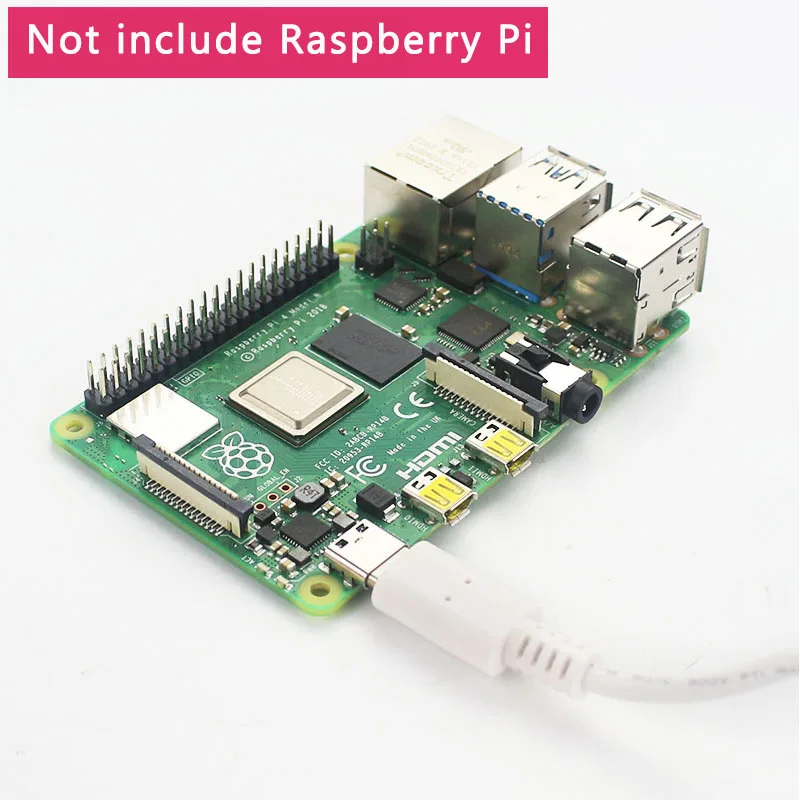 Raspberry Pi 4 Официальный USB-C источник питания 5,1 В 3 А белый блок питания зарядное устройство адаптер питания для Raspberry Pi 4 Модель B