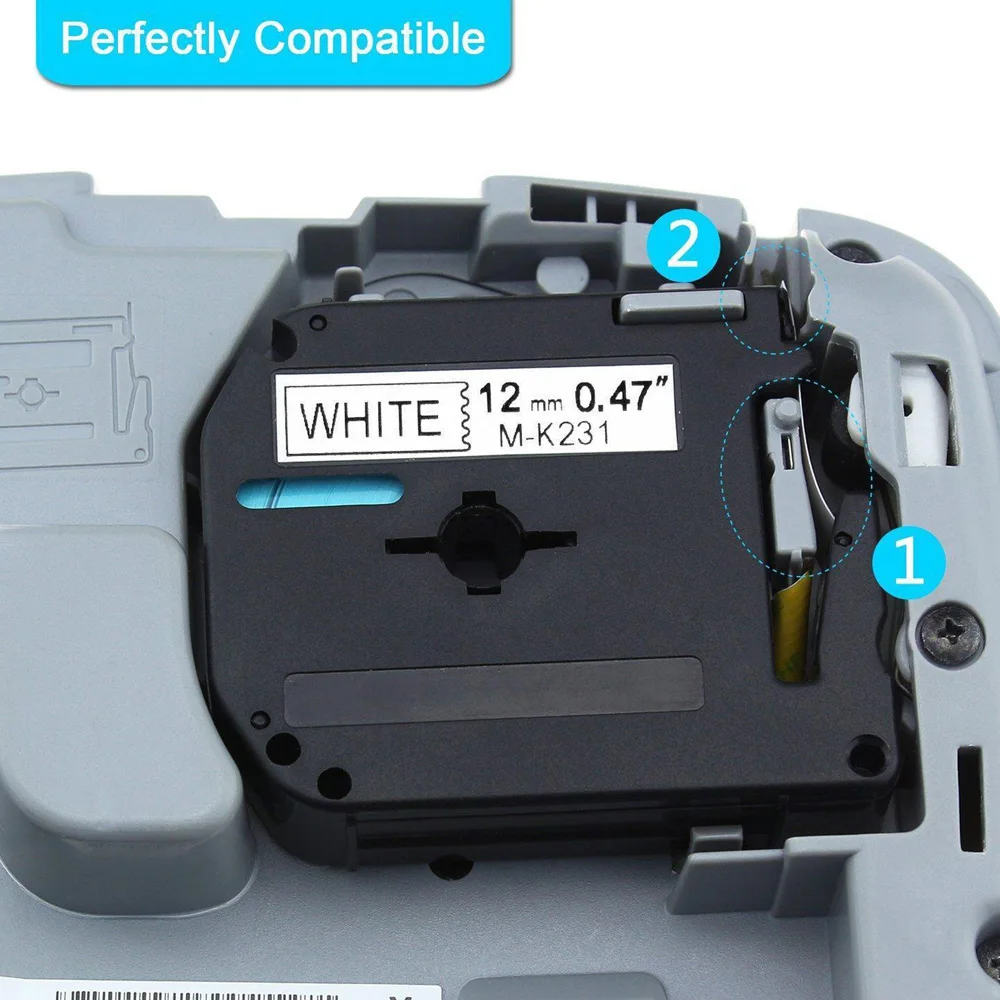 Для Brother P-Touch PT-85 Ленточные ленты Замена 1 шт. для M-K231 MK-231