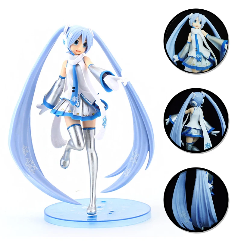 Двухмерная красивая девочка с аниме-персонажем принцесса зимняя одежда снежинка