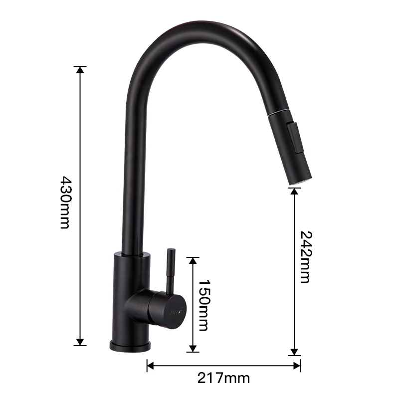  Touch Kitchen Tap Senducs Pull Out Kitichen Faucet Intelligent Touch Sensing Kitchen Sink Faucet Bl - 4000321893928