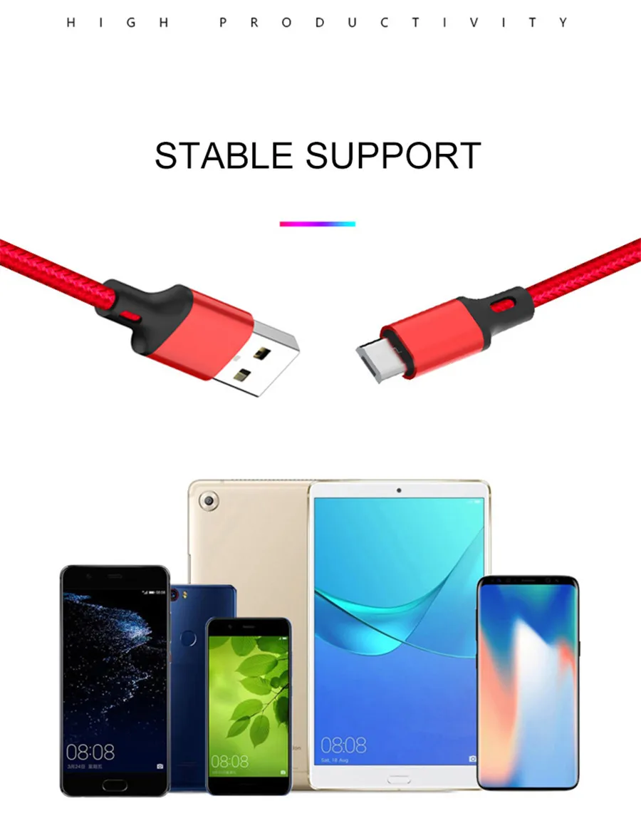 Кабель Micro USB type C 2.4A кабель для зарядки данных для samsung huawei Xiaomi LG Andriod Microusb Кабели для мобильных телефонов Usb C кабель