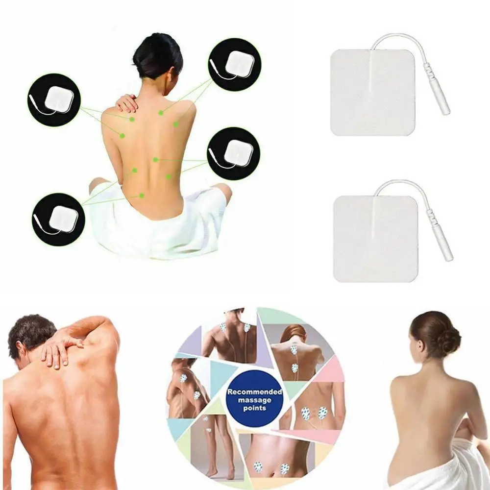 

1 Pair 5x5cm Electrode Pads for Electric Tens Acupuncture Digital Therapy Machine for Slimming Electric Body Massager Frequency