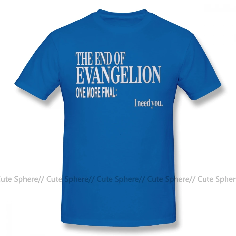 Аска Лэнгли сорью»(Evangelion Футболка Keep Calm and остаться в конце футболка «Evangelion» с короткими рукавами, забавная футболка XXX летних мальчиков из хлопчатобумажной ткани, раздел-футболки - Цвет: Blue