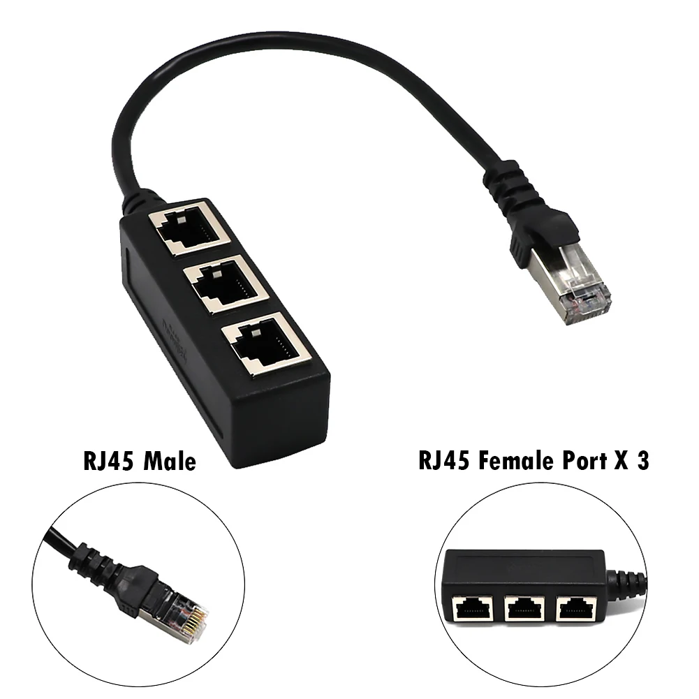 Occus RJ45 Router Plug Ethernet Portable Male to Female USB Interface Device LAN Network Adapter Cable Length: Other